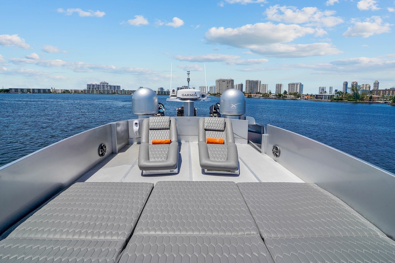a boat on the water aboard SHADOW Yacht for Sale