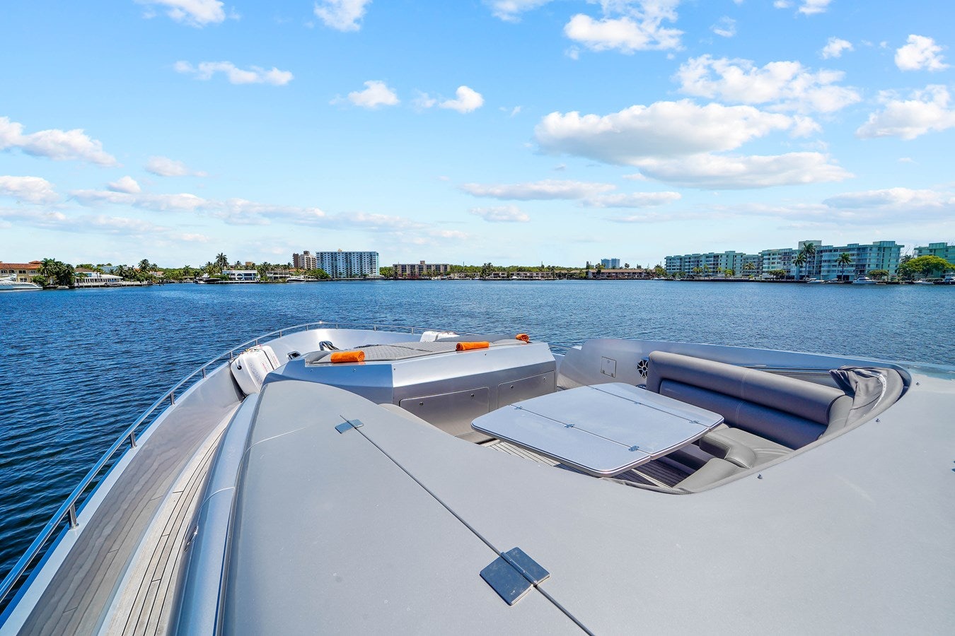 a boat on the water aboard SHADOW Yacht for Sale