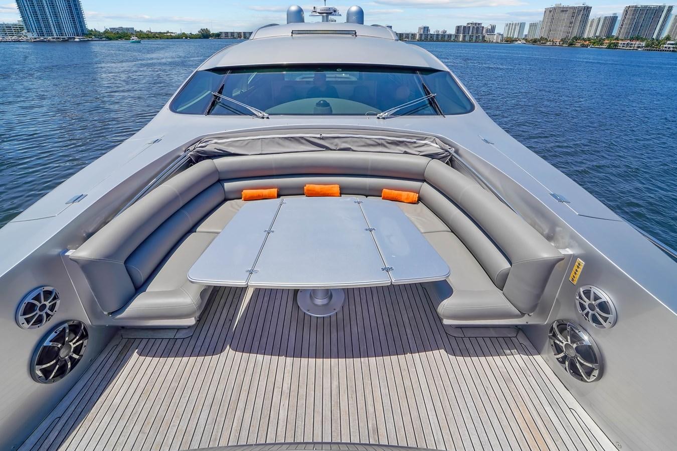 the front of a boat aboard SHADOW Yacht for Sale