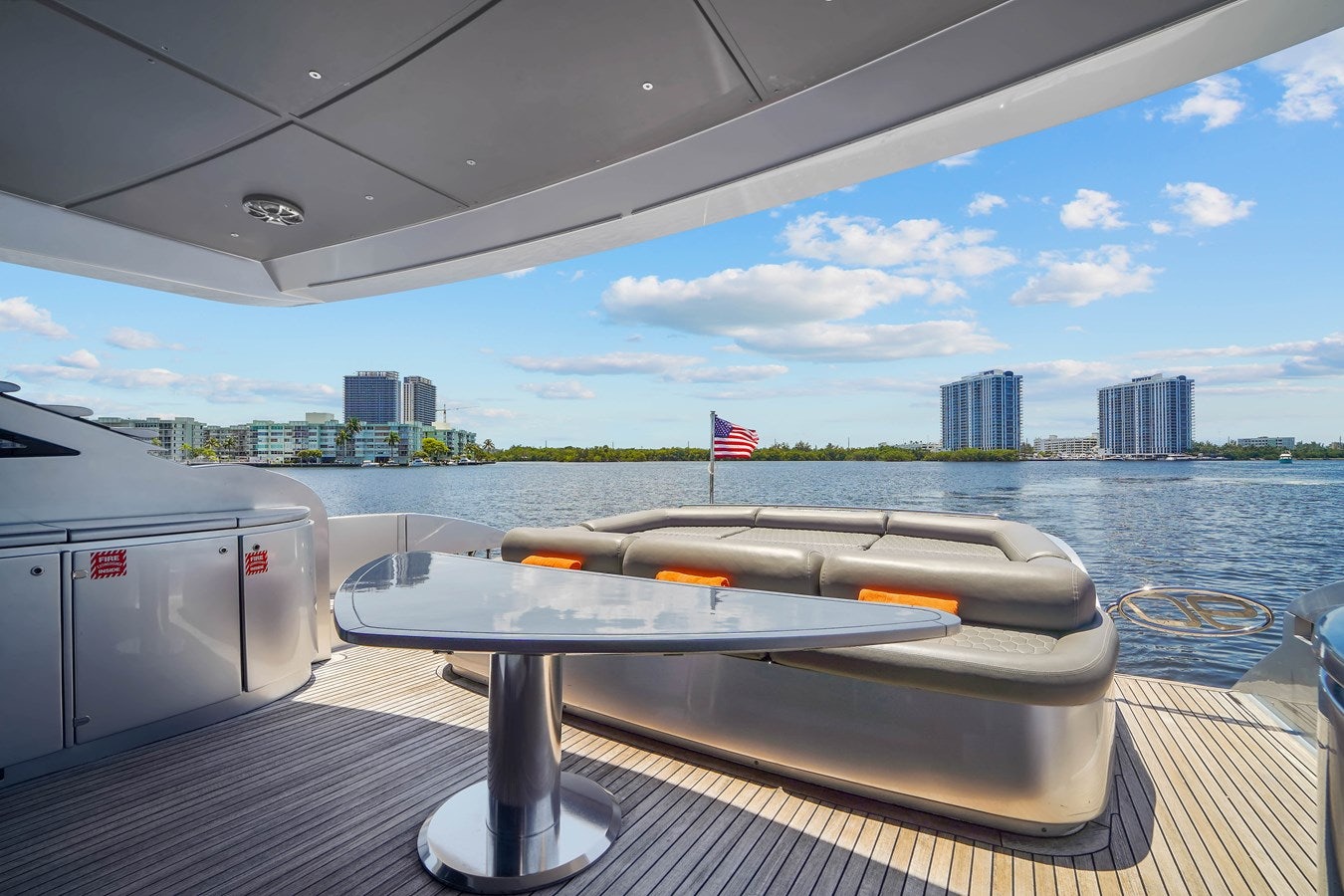a boat on a boat aboard SHADOW Yacht for Sale