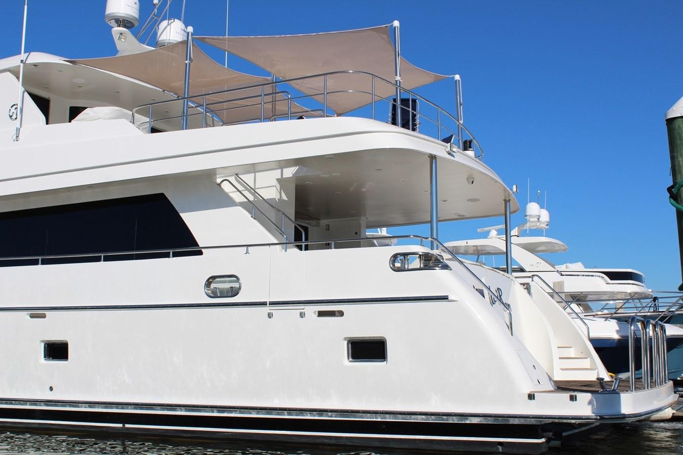a large white yacht aboard ONE SHOT Yacht for Sale