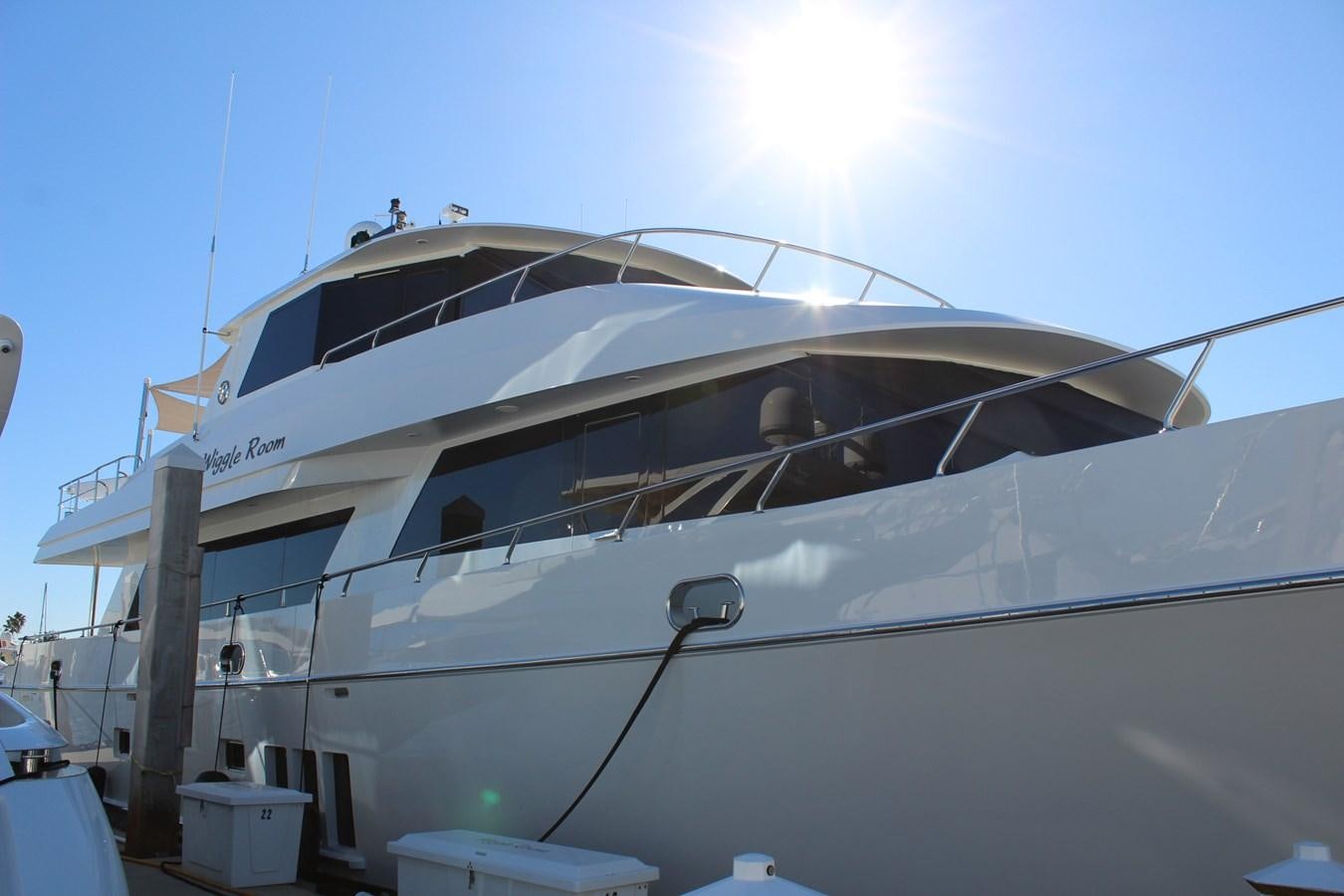 a large white yacht aboard ONE SHOT Yacht for Sale