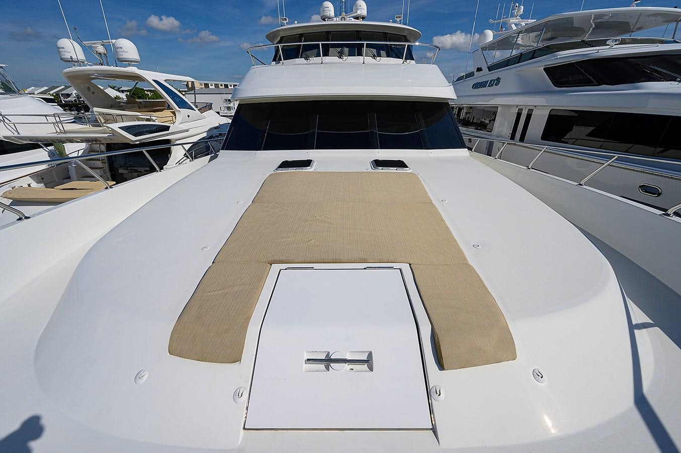 a group of boats in a harbor aboard ONE SHOT Yacht for Sale