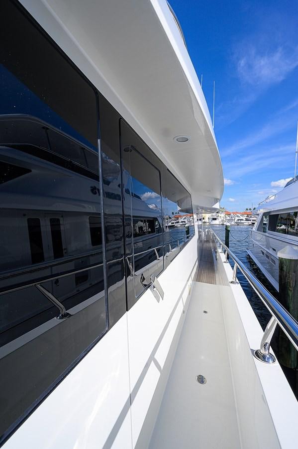 a large boat on the water aboard ONE SHOT Yacht for Sale
