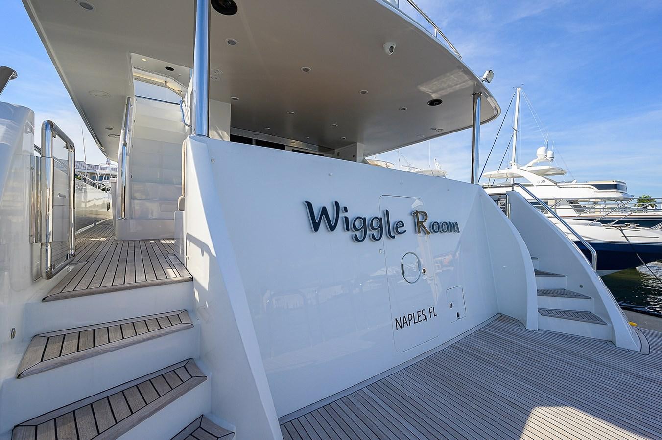 a large white boat aboard ONE SHOT Yacht for Sale