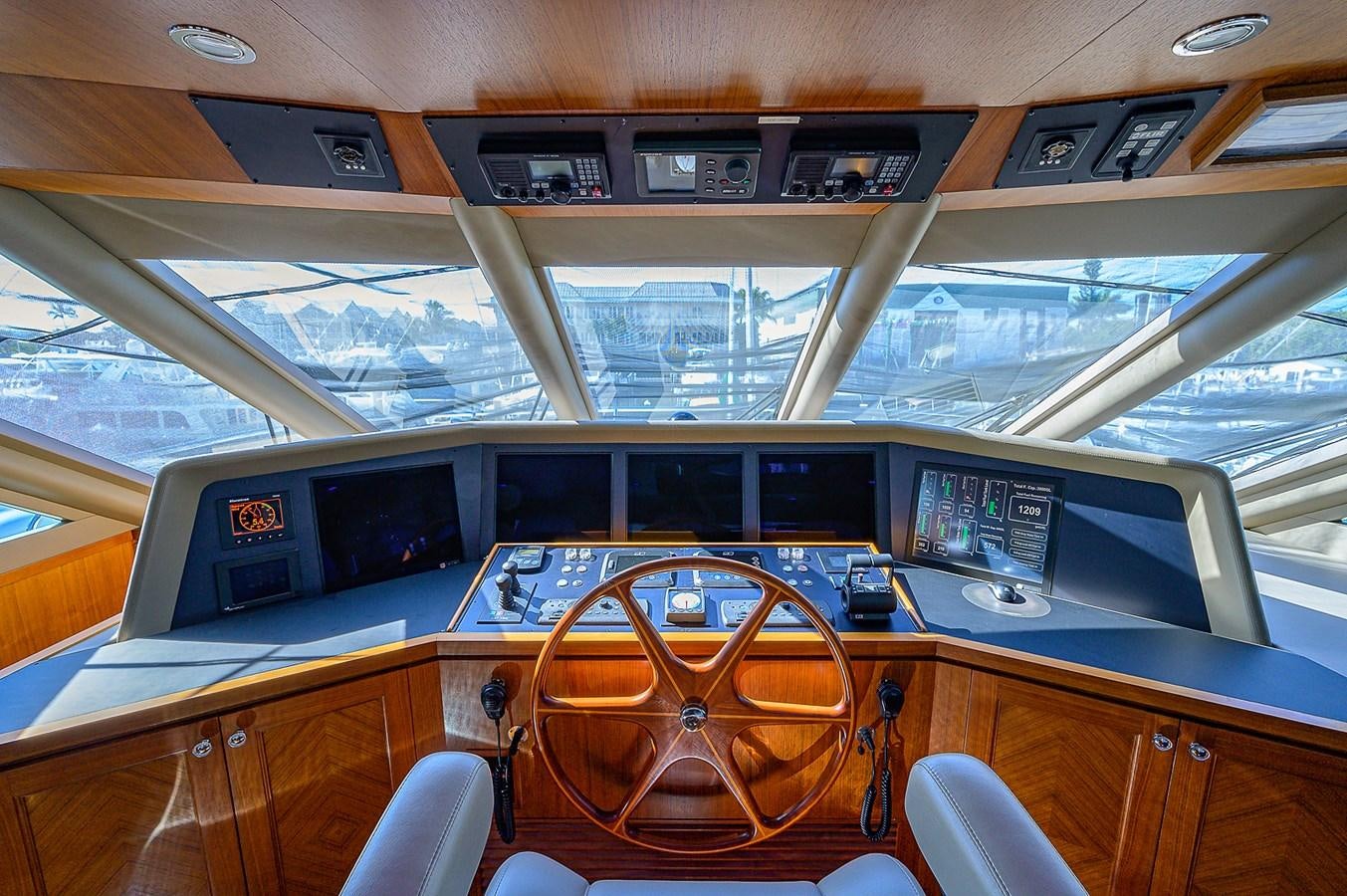 inside of a vehicle aboard ONE SHOT Yacht for Sale