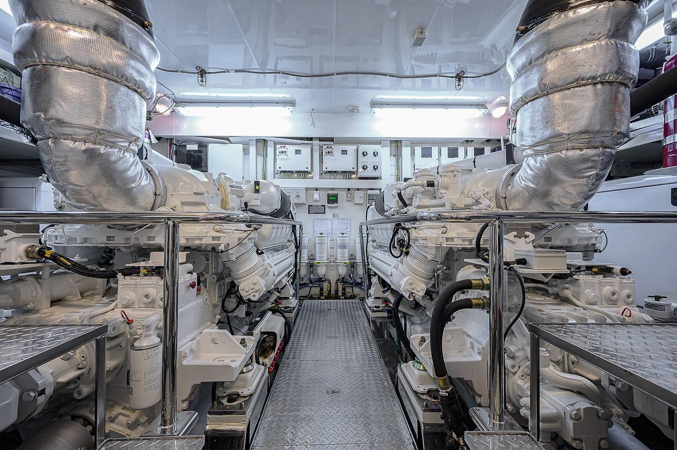 a room with several machines aboard ONE SHOT Yacht for Sale