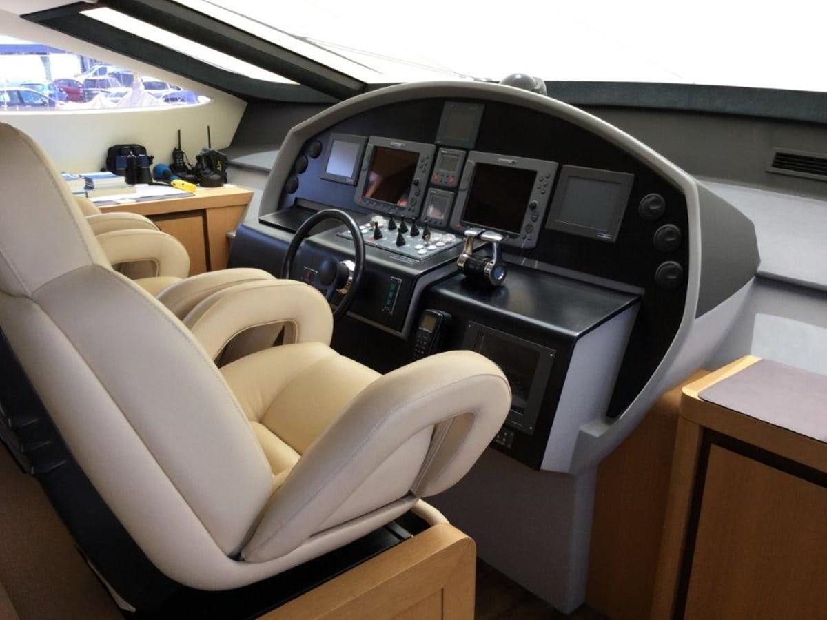 a cockpit of an airplane aboard A&O Yacht for Sale