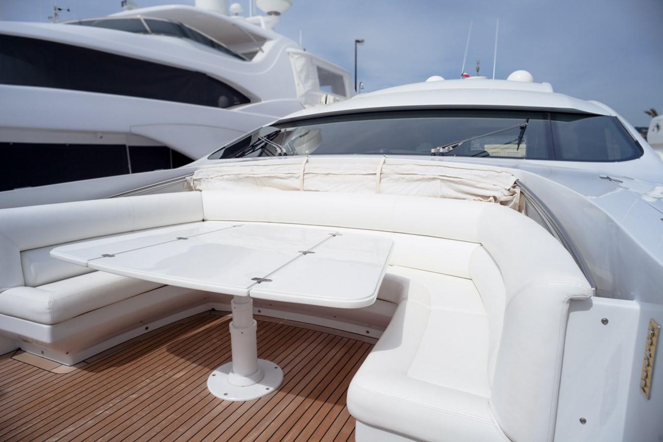 a row of white yachts aboard A&O Yacht for Sale
