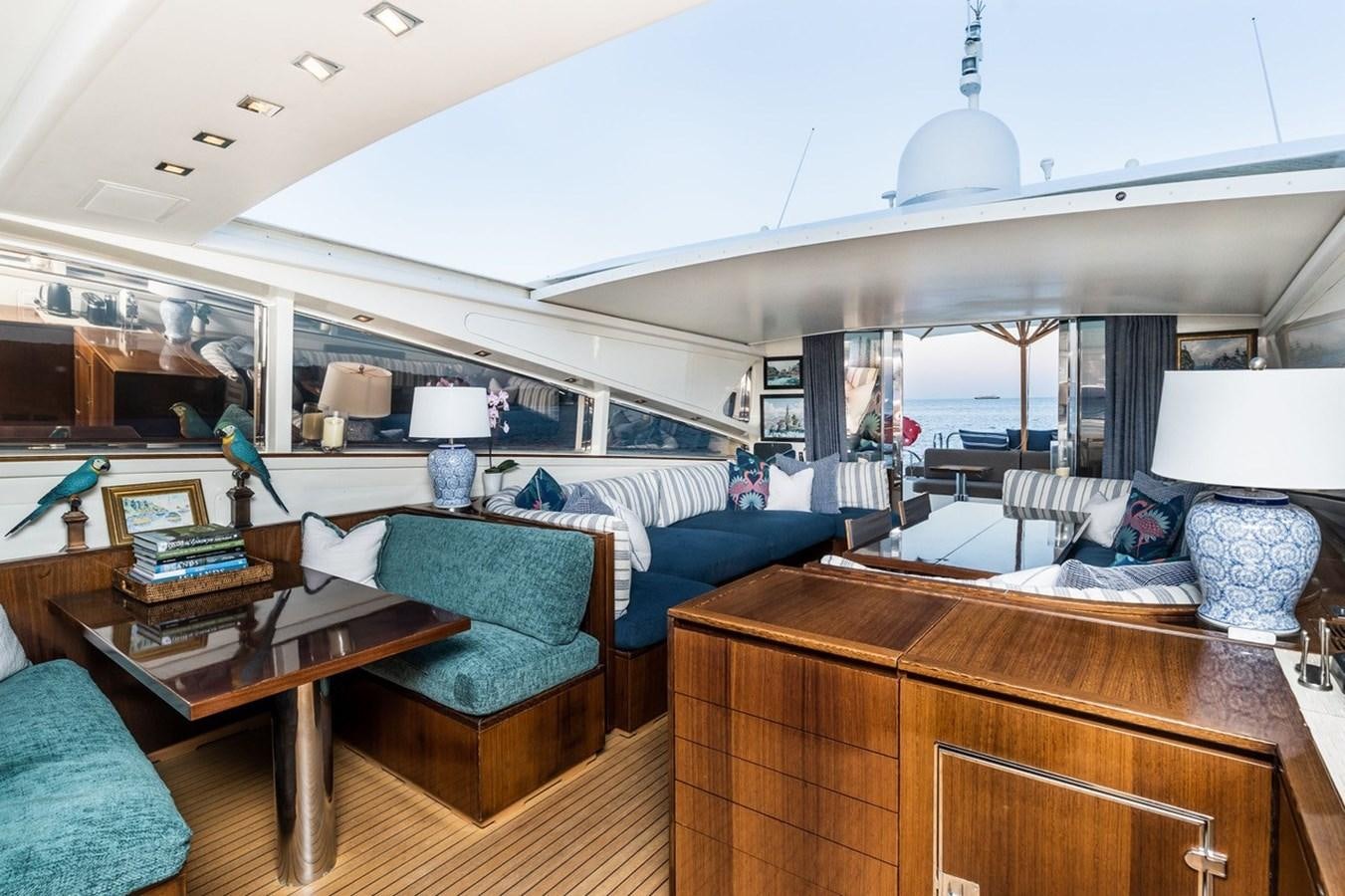 a room with a bed and a desk aboard PALOMA Yacht for Sale