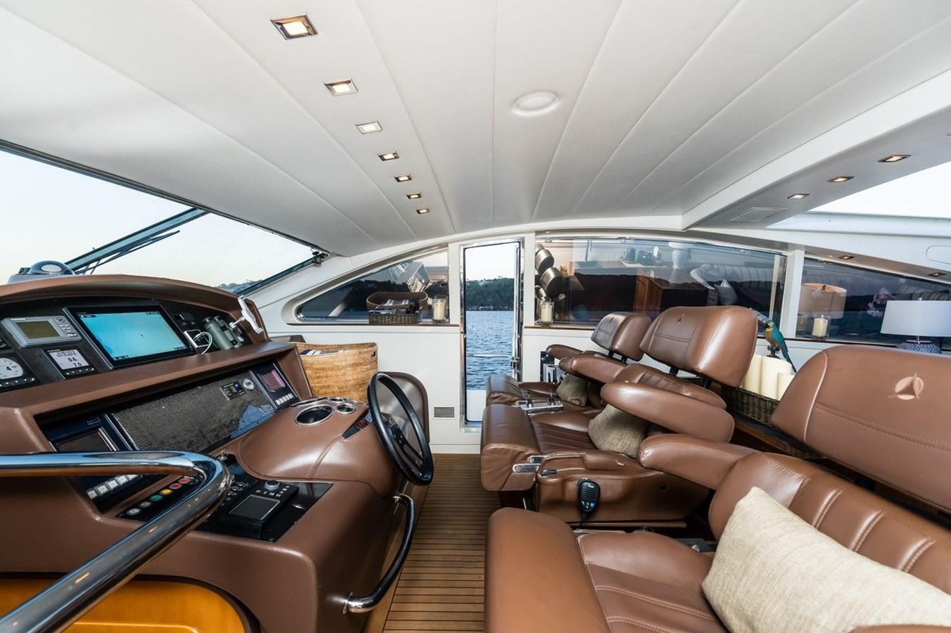 inside of a car aboard PALOMA Yacht for Sale