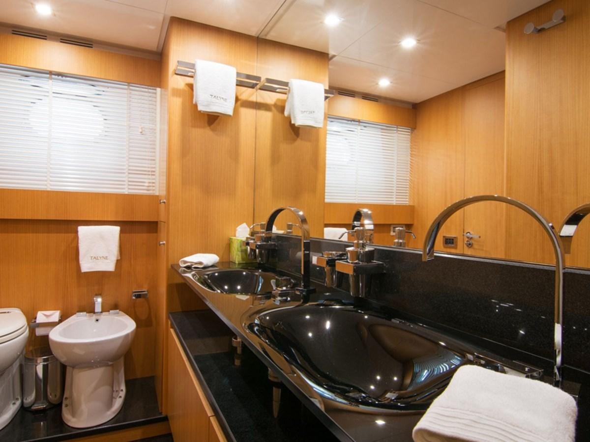 a bathroom with a sink and a toilet aboard HABANO Yacht for Sale