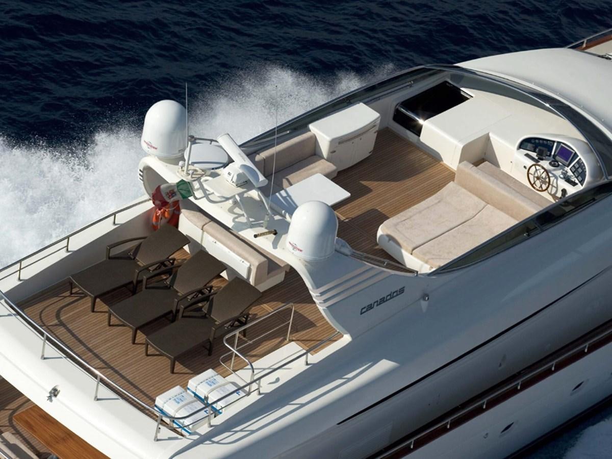 a space shuttle on a deck aboard HABANO Yacht for Sale