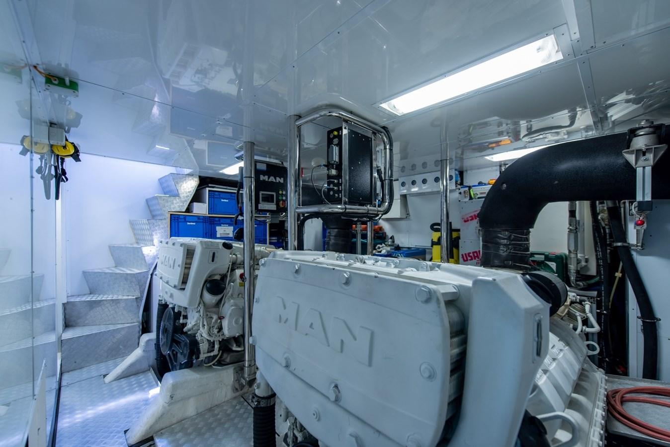 a room with machinery aboard 7 SECONDS Yacht for Sale