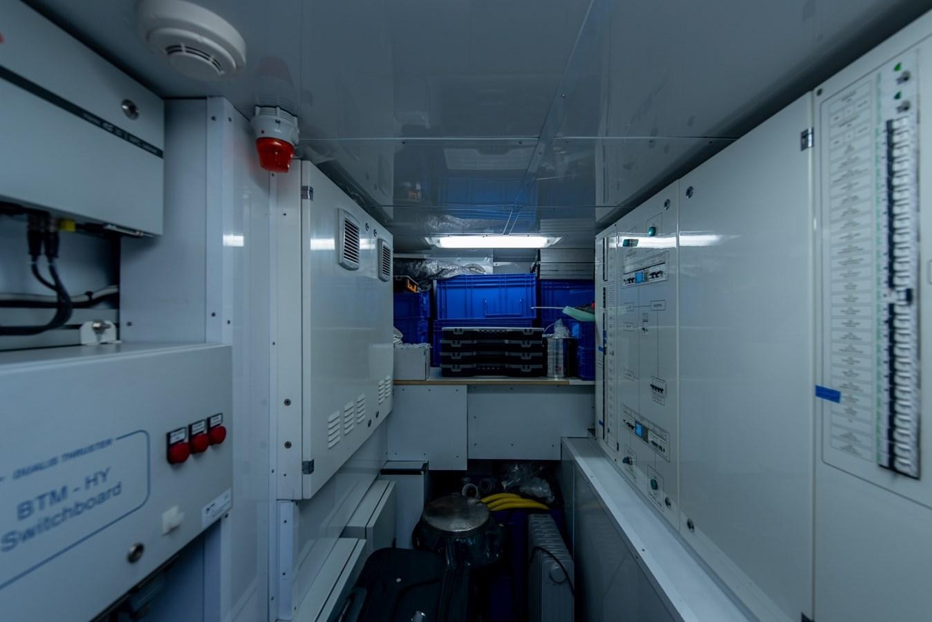 a machine in a room aboard 7 SECONDS Yacht for Sale