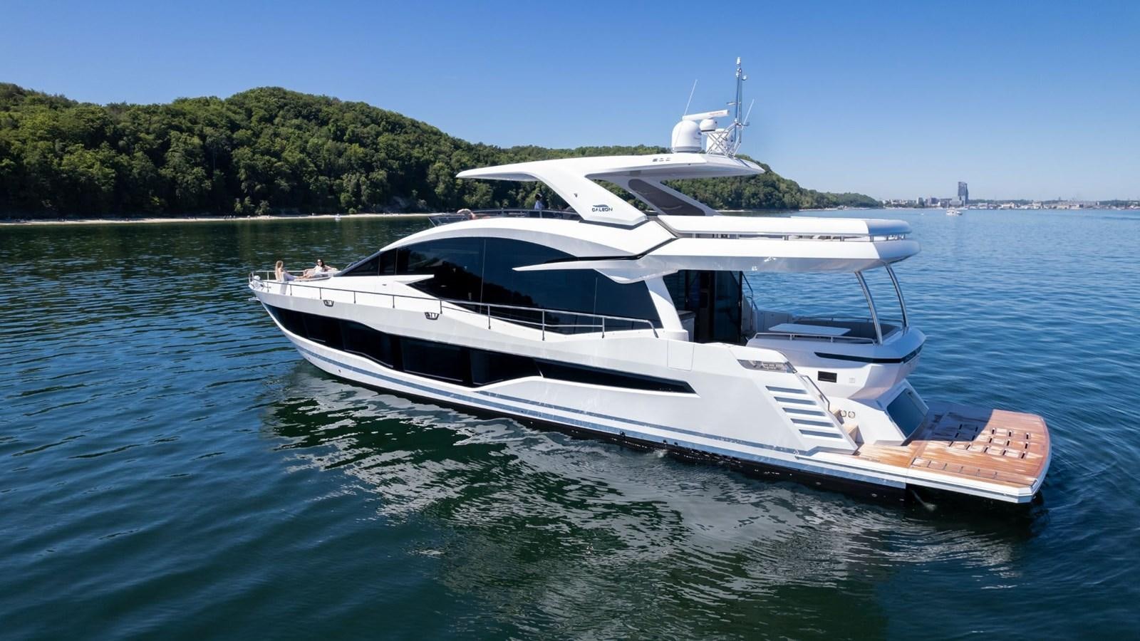 a boat on the water aboard GALEON 800 FLY/1 Yacht for Sale