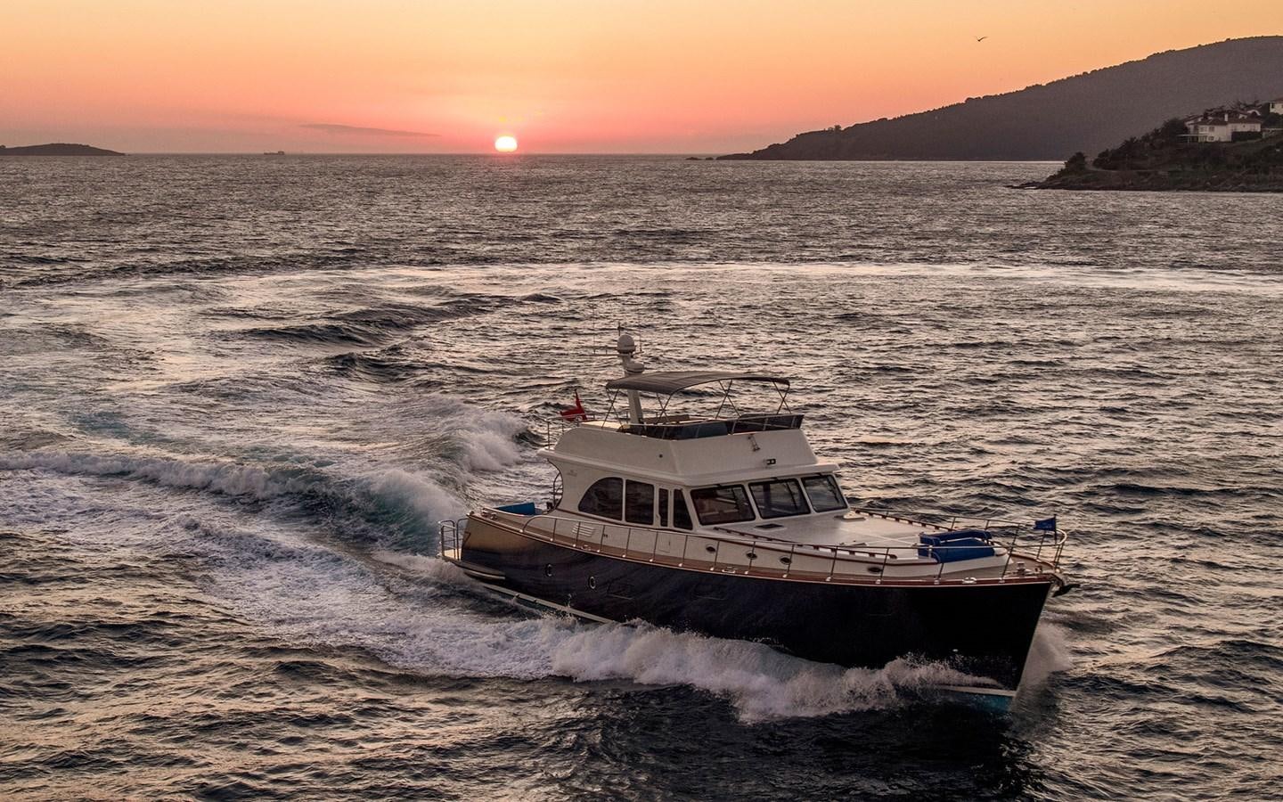 a boat in the water aboard ALECTO Yacht for Sale