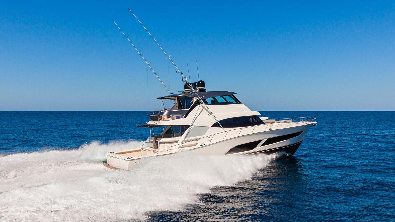 a boat on the water aboard 72 SPORTS MOTOR YACHT  Yacht for Sale