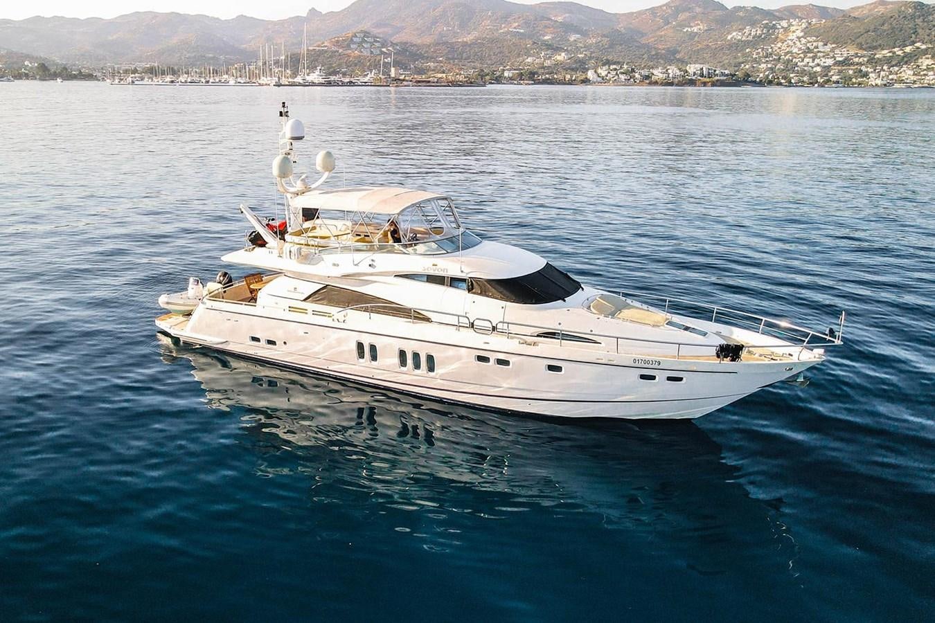 a boat on the water aboard SEVEN Yacht for Sale