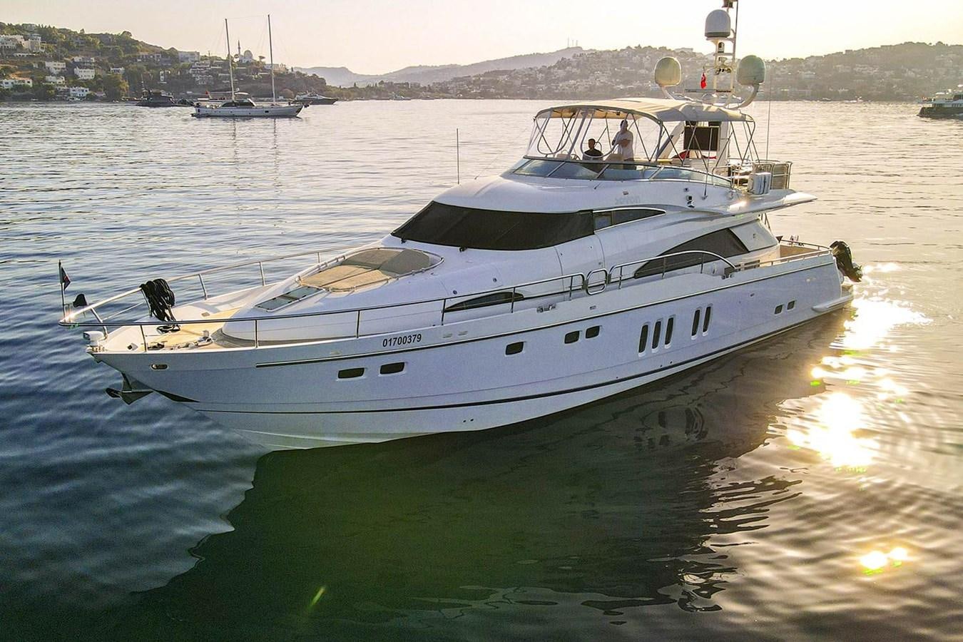 a boat on the water aboard SEVEN Yacht for Sale