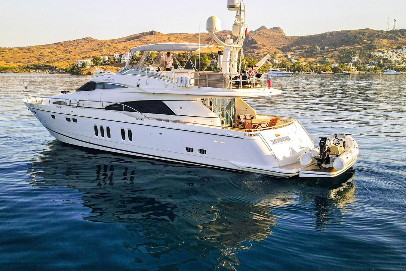a boat on the water aboard SEVEN Yacht for Sale