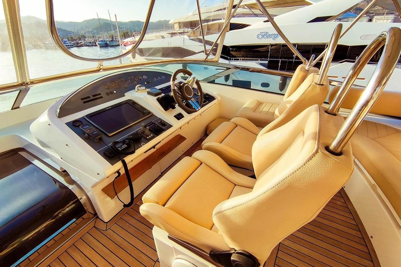 the inside of a boat aboard SEVEN Yacht for Sale