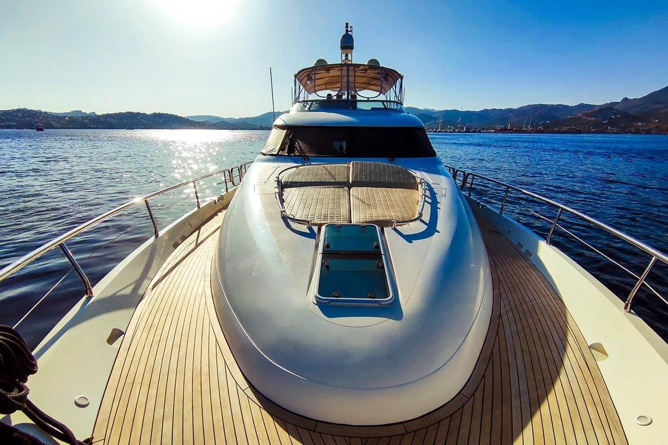 a boat on a body of water aboard SEVEN Yacht for Sale