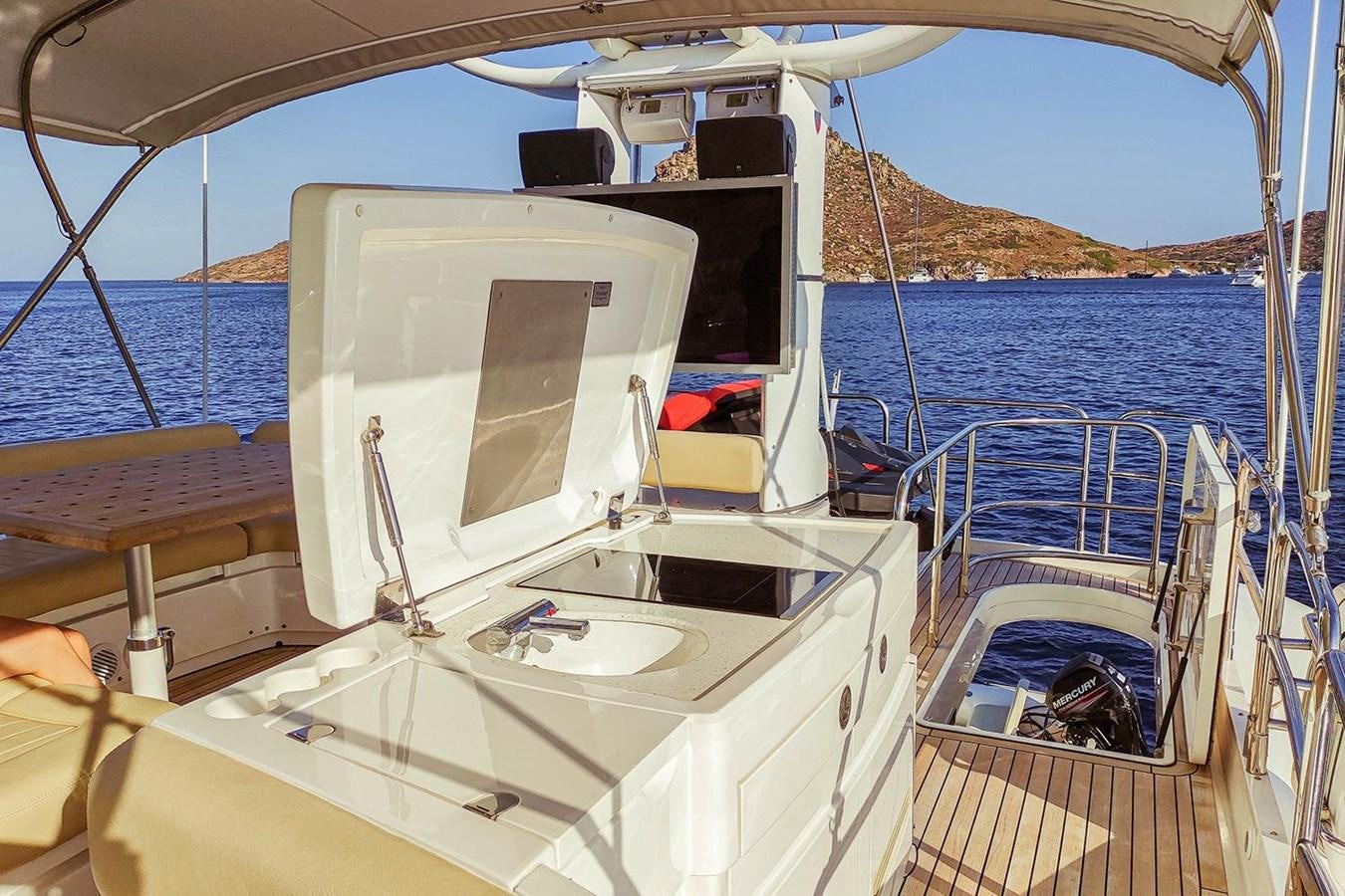 a boat on the water aboard SEVEN Yacht for Sale