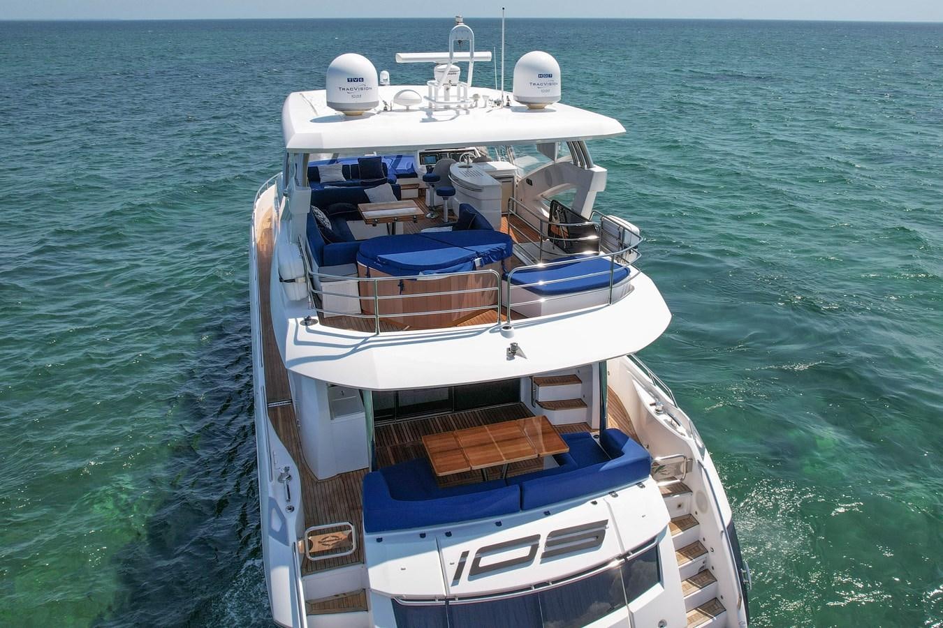 a boat in the water aboard SUNSEEKER 73 2013 Yacht for Sale