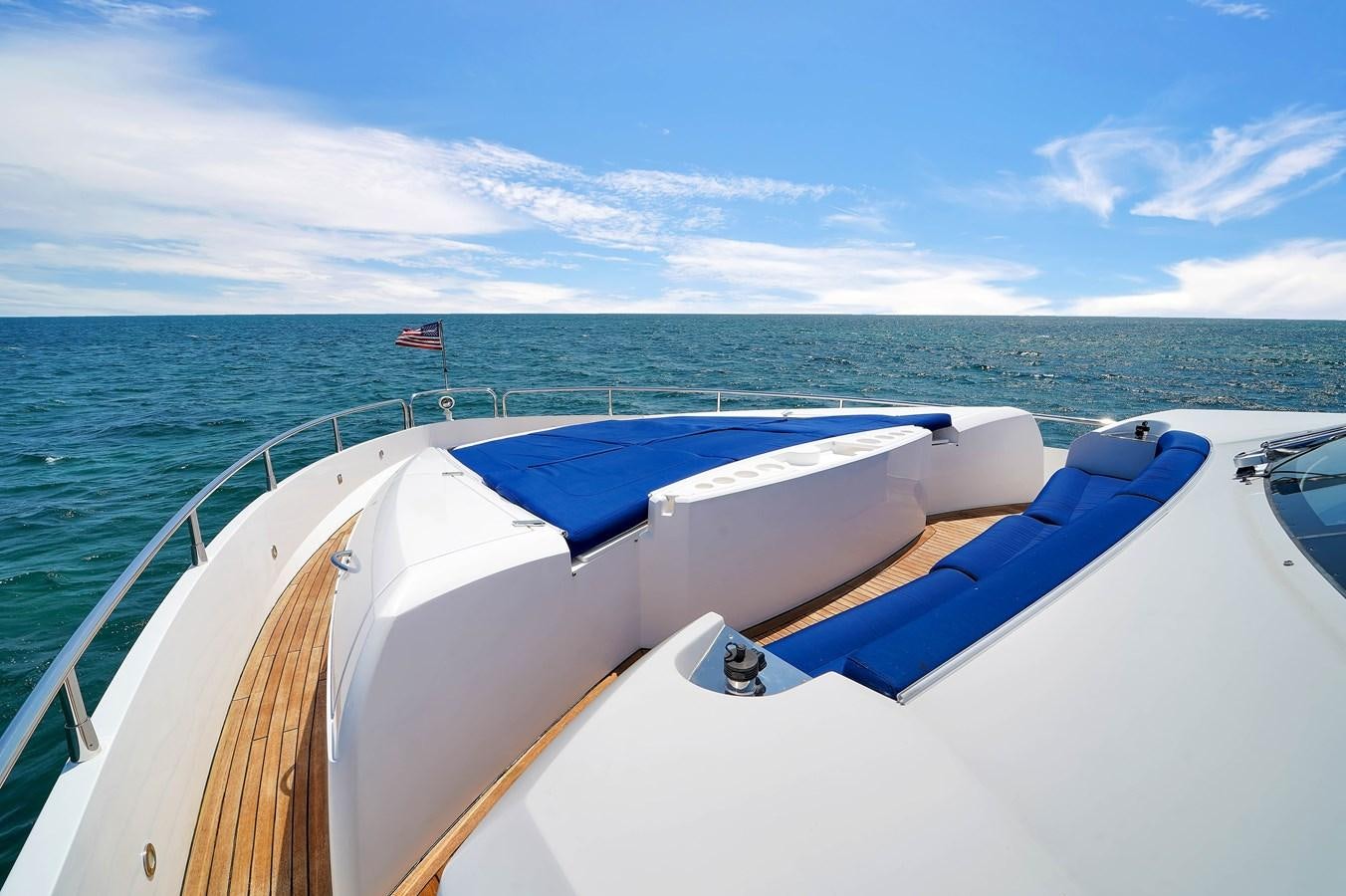 a boat on the water aboard SUNSEEKER 73 2013 Yacht for Sale