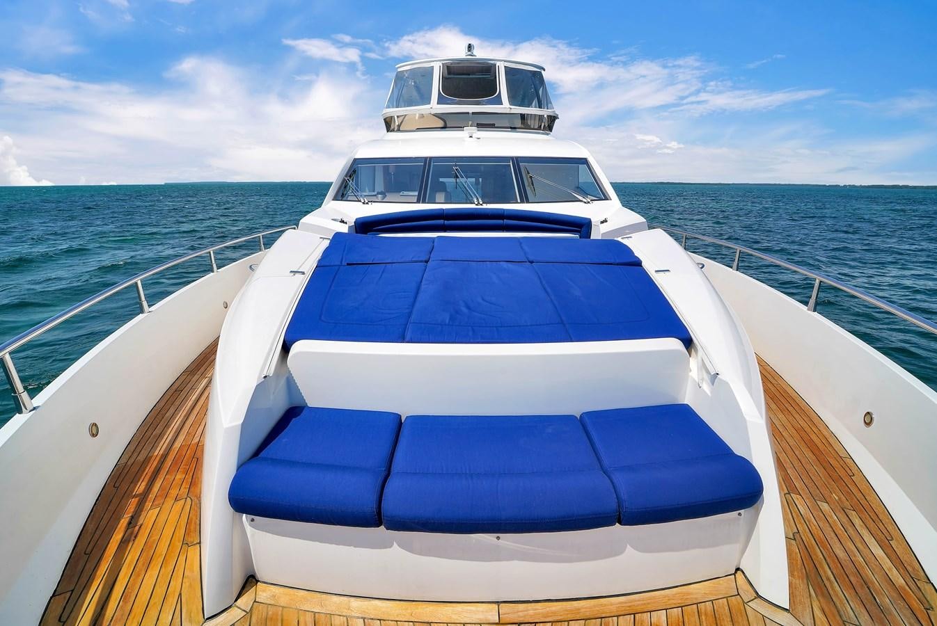 a boat on the water aboard SUNSEEKER 73 2013 Yacht for Sale