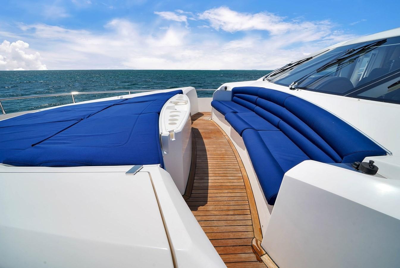 the deck of a boat aboard SUNSEEKER 73 2013 Yacht for Sale