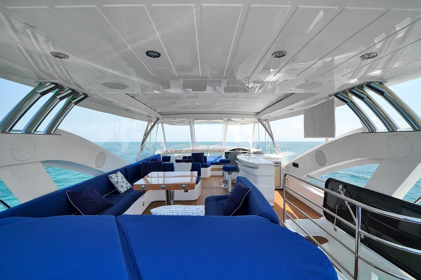 inside of a plane aboard SUNSEEKER 73 2013 Yacht for Sale