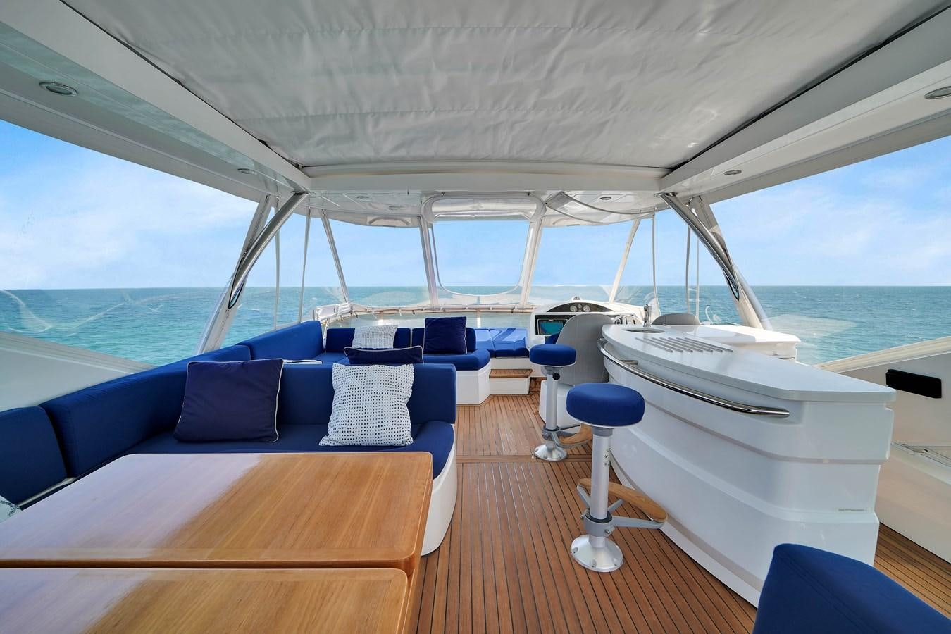 a boat on the water aboard SUNSEEKER 73 2013 Yacht for Sale