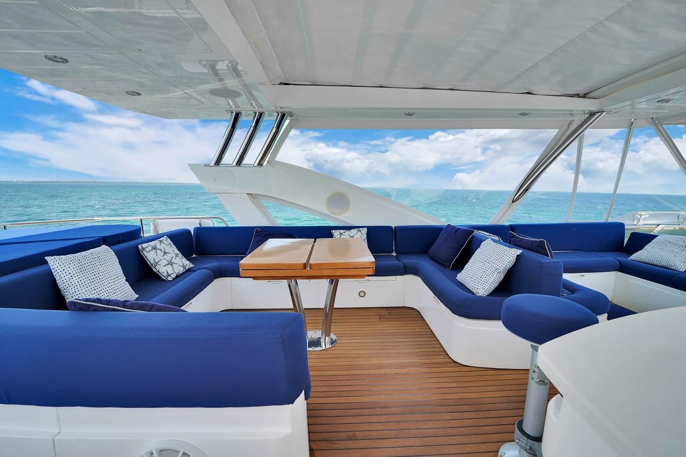 a boat on the water aboard SUNSEEKER 73 2013 Yacht for Sale