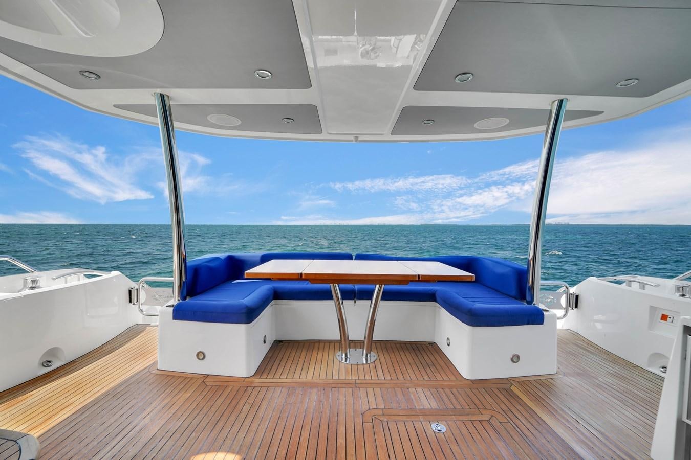 a boat on the water aboard SUNSEEKER 73 2013 Yacht for Sale