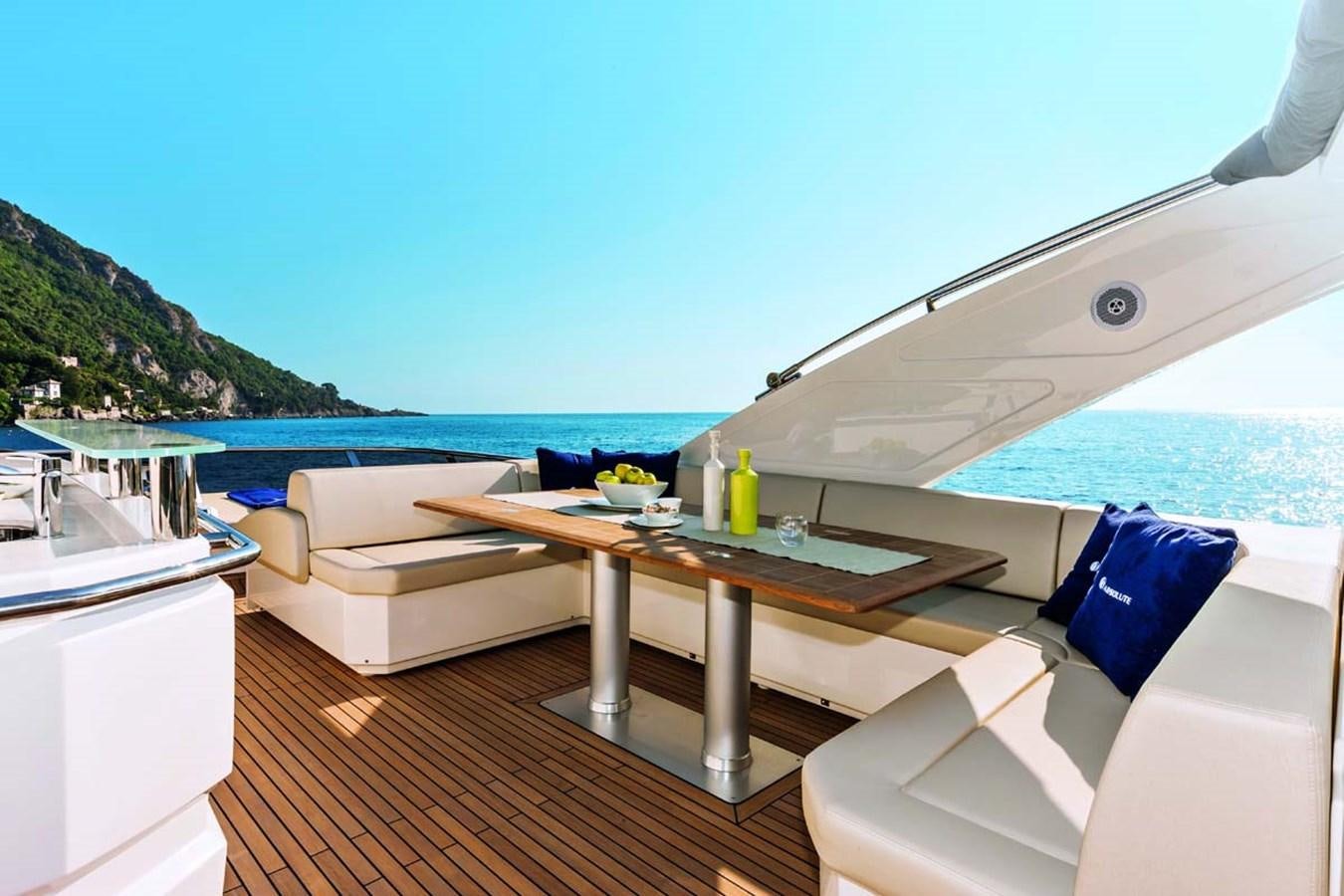 a boat on the water aboard 72 FLY Yacht for Sale