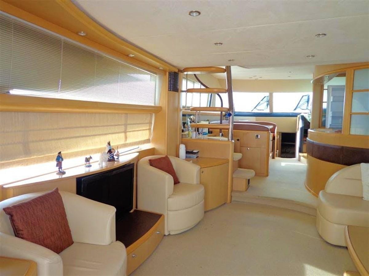 a room with a desk and chairs aboard SEA HUSSEIN Yacht for Sale