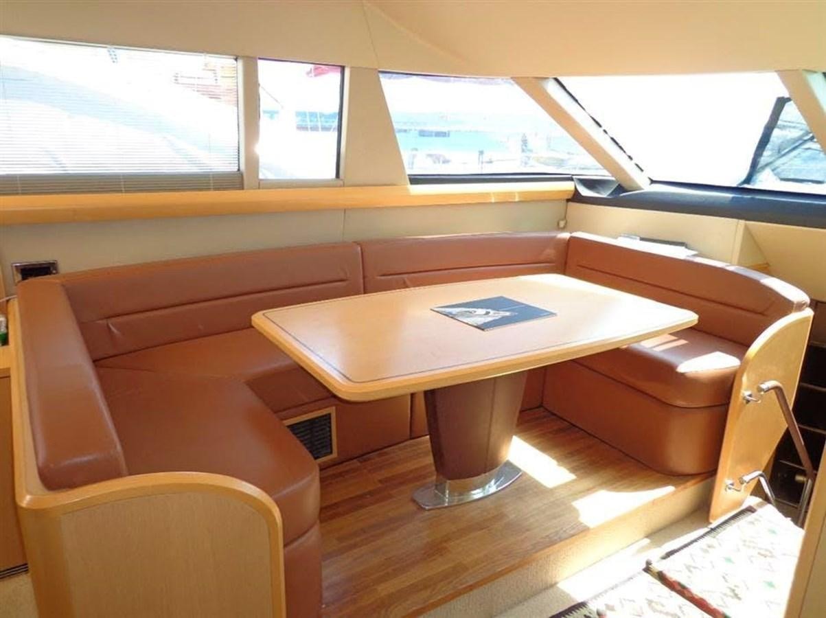a table in a train aboard SEA HUSSEIN Yacht for Sale