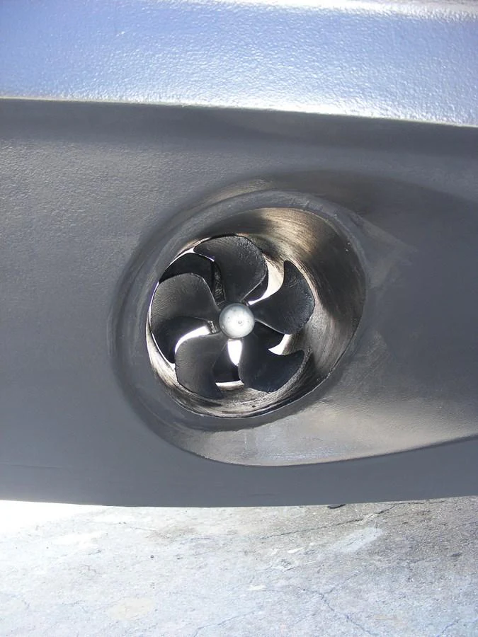 a close-up of a car tire aboard GRAVITAS Yacht for Sale