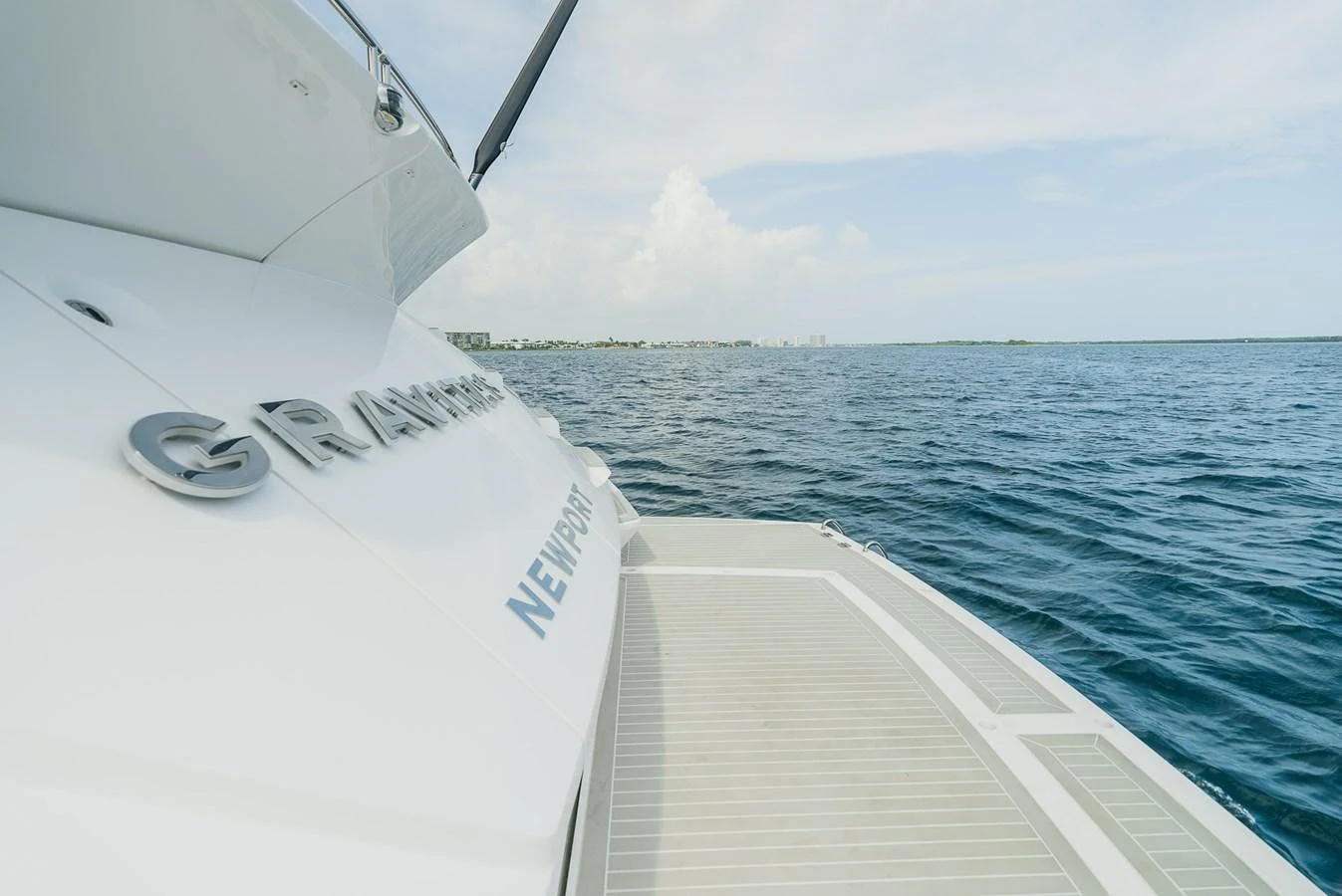 a boat in the water aboard GRAVITAS Yacht for Sale
