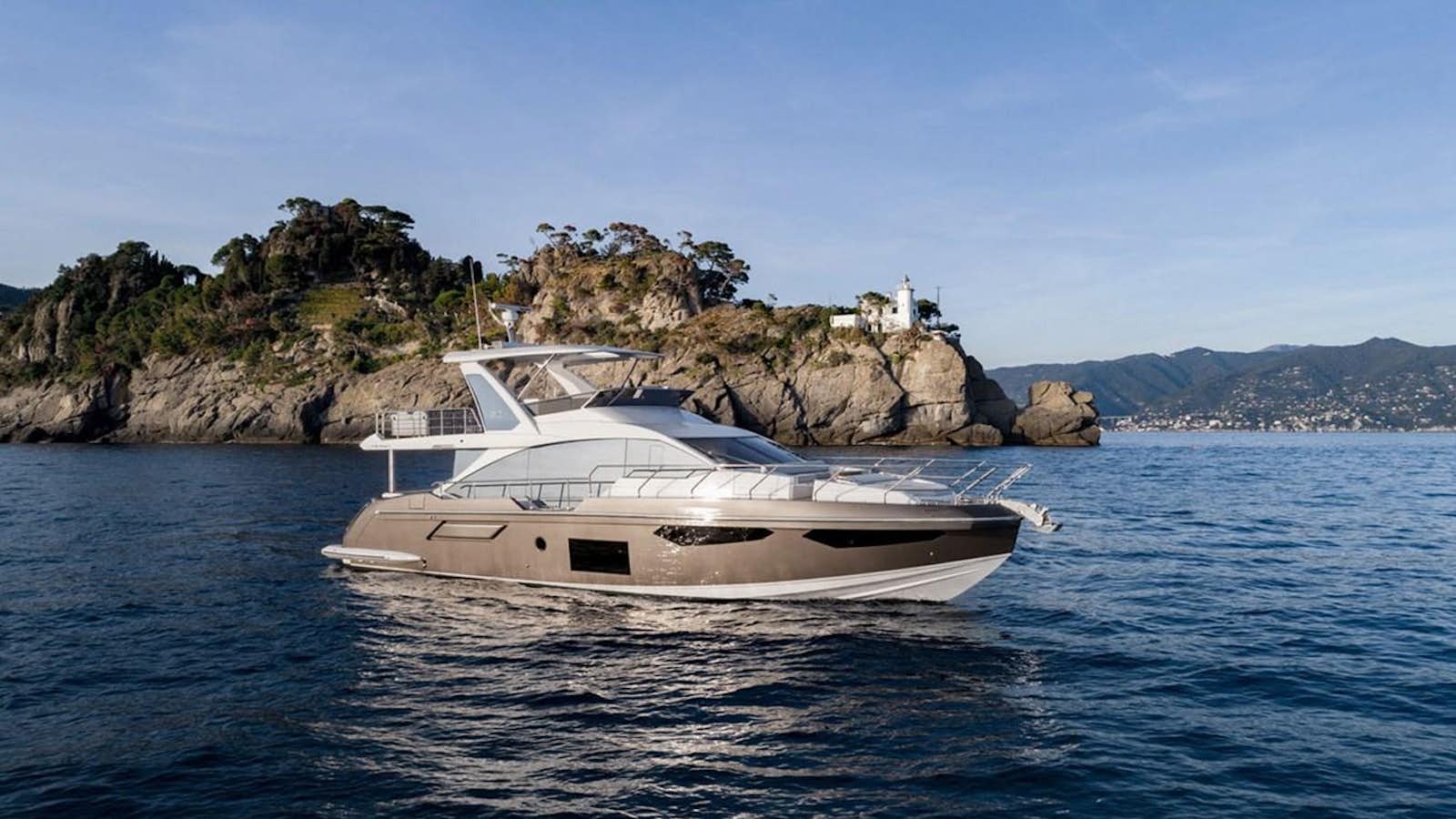 a boat in the water aboard 2022 AZIMUT Yacht for Sale