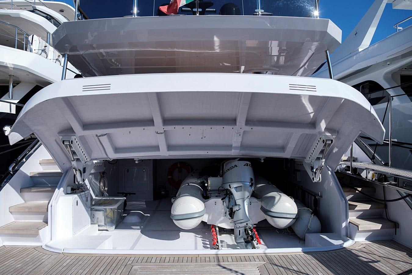 a large white machine aboard ALIX Yacht for Sale