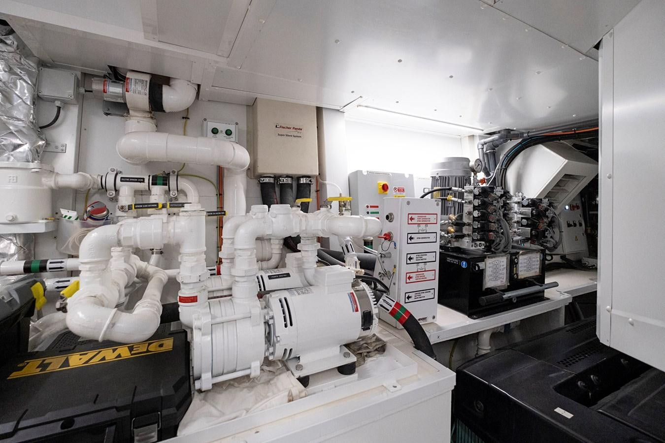 a room with machinery aboard ALIX Yacht for Sale