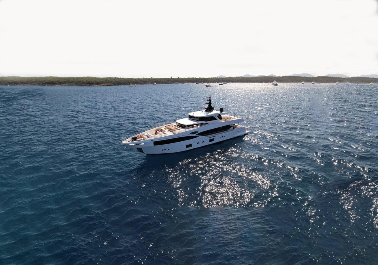 a boat in the water aboard CAROBELLE Yacht for Sale