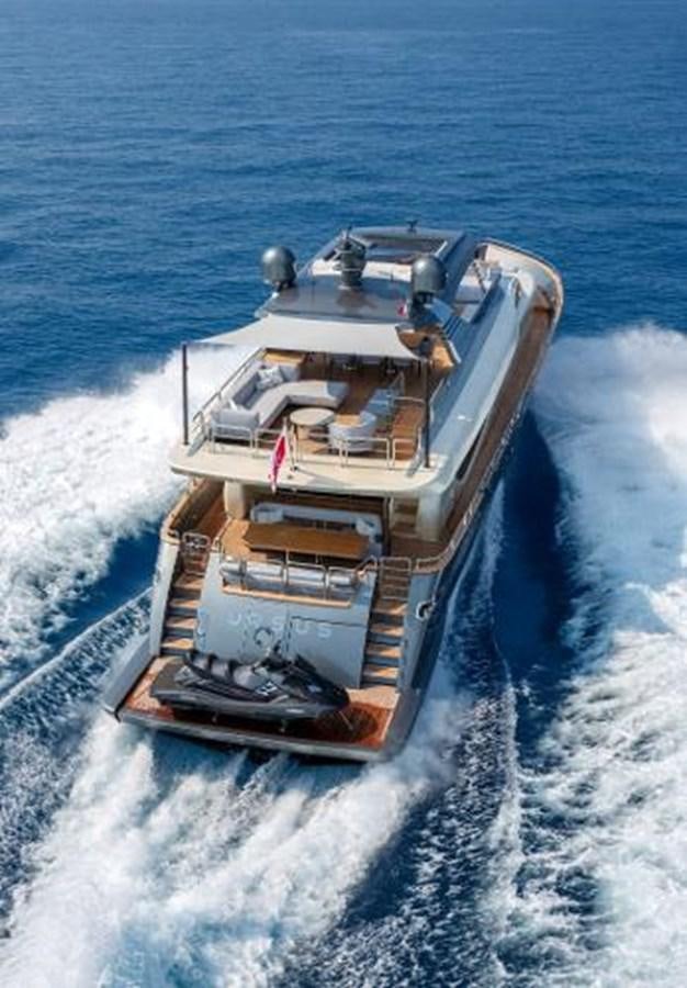 a boat on the water aboard URSUS Yacht for Sale