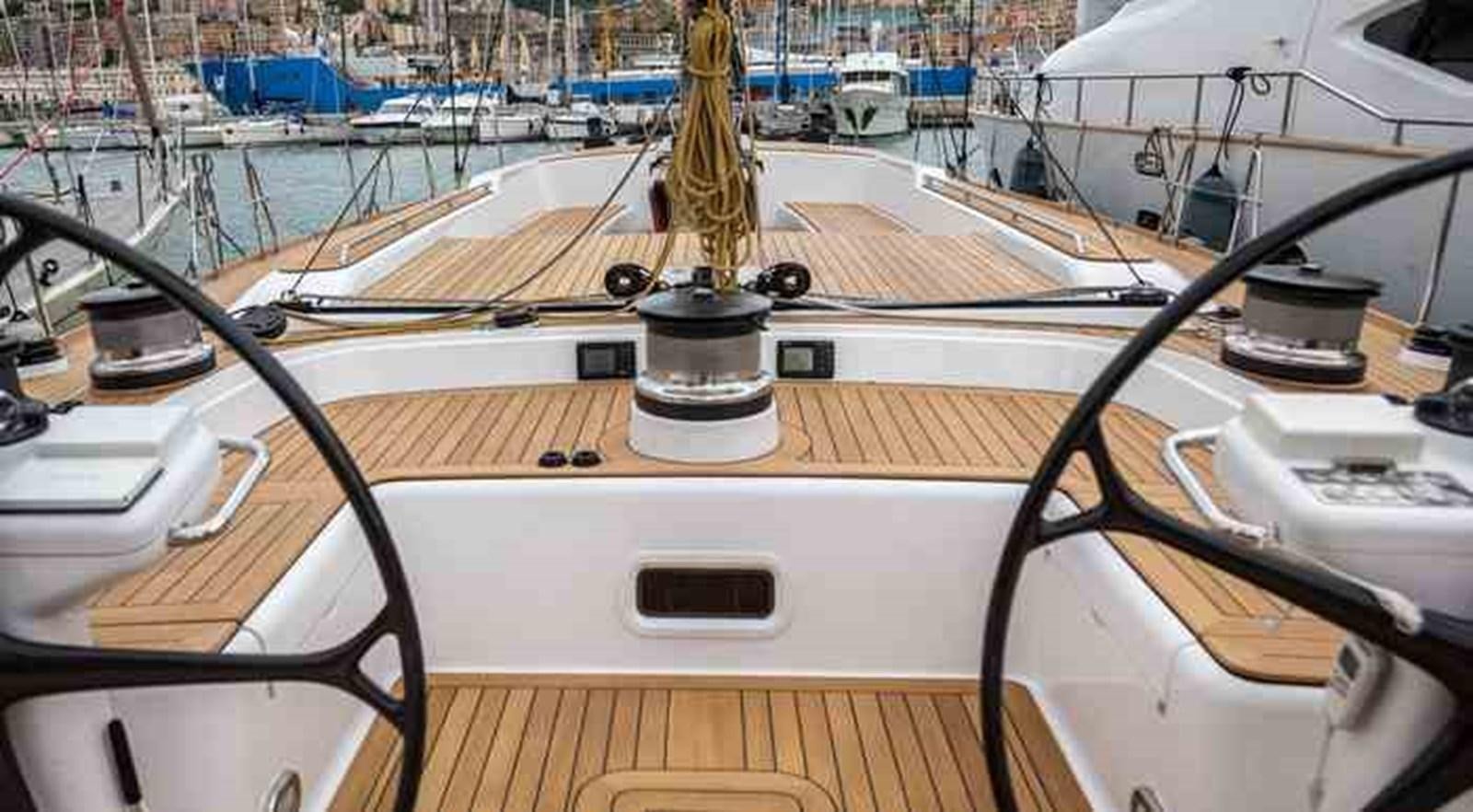 a boat with a flame aboard ELISE WHISPER Yacht for Sale