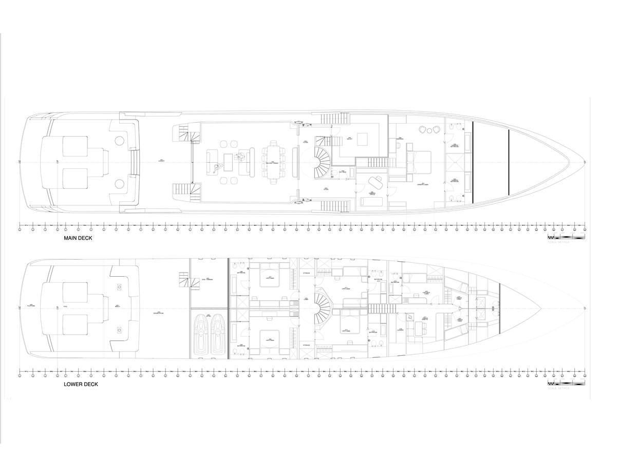 diagram, engineering drawing aboard LEGACY 45 Yacht for Sale