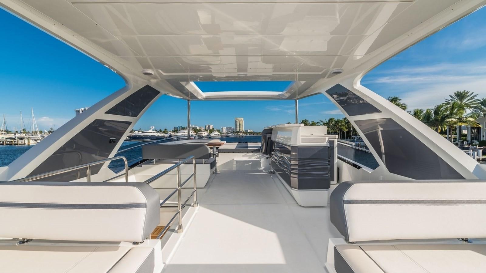 a view of the deck of a boat aboard GALEON 680 FLY Yacht for Sale