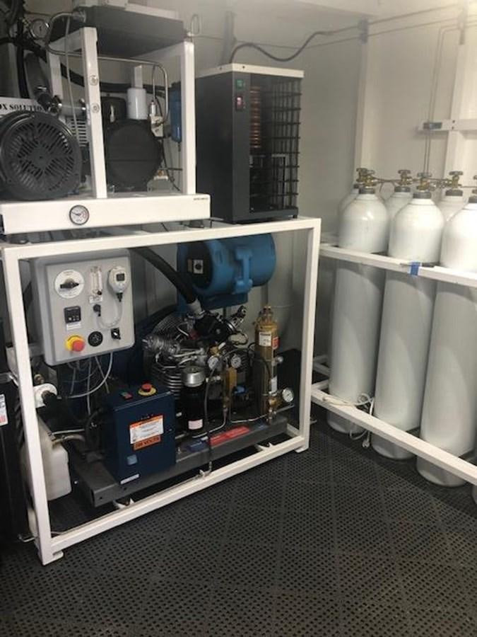 a machine with many tubes aboard ETOILE DE LA MER Yacht for Sale